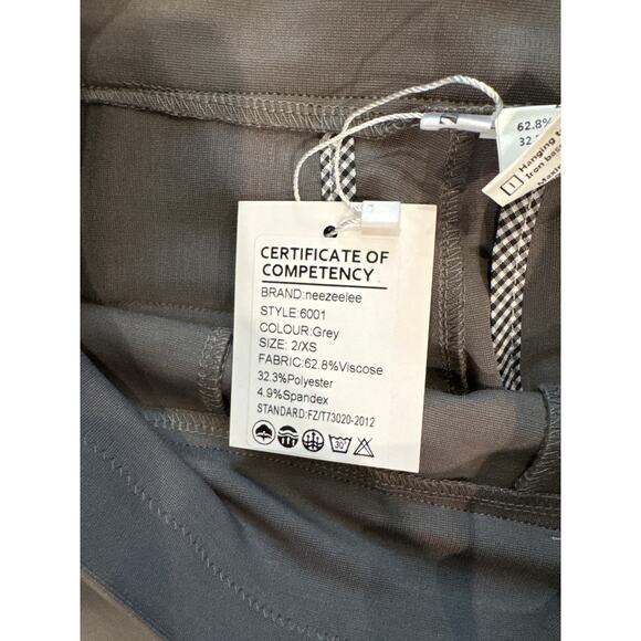 Neezeelee Comfort Stretch Slim Fit Leg Skinny High Waist Pull on Pants Size 2 - Picture 4 of 9